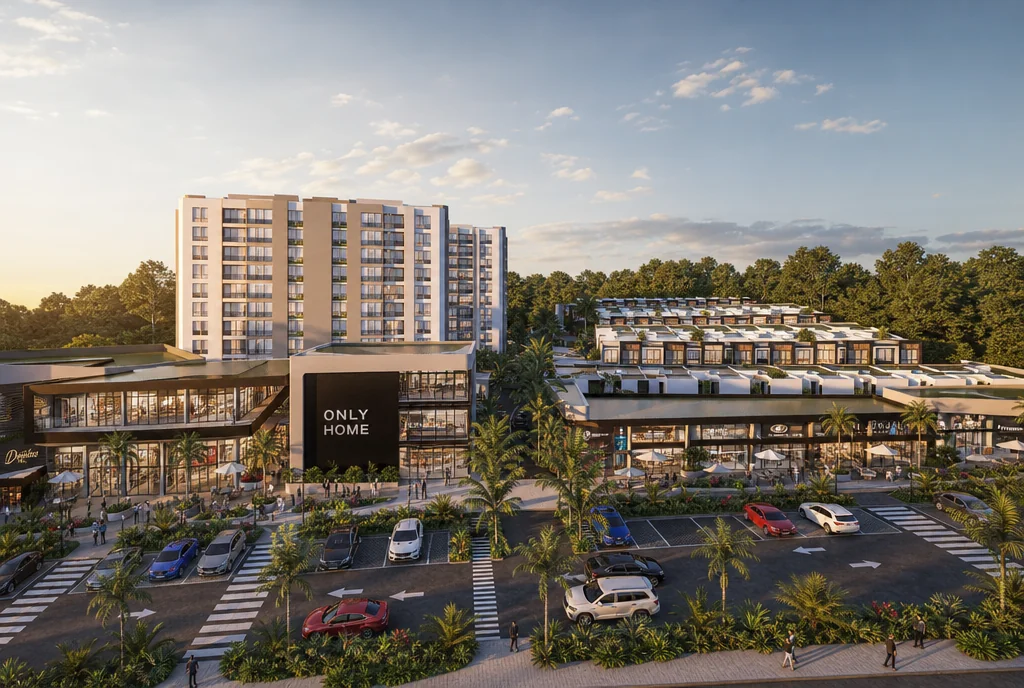 Índigo Mall — render aéreo